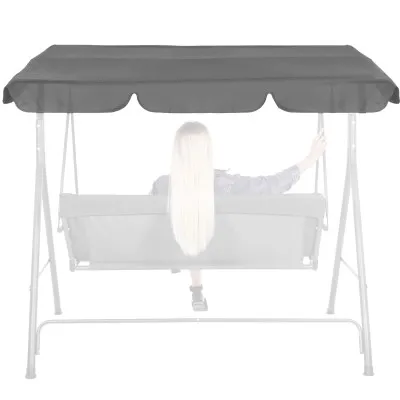 Strieška pre záhradné hojdačky 220x115 cm cm SPRINGOS GS0003R šedá