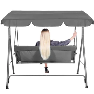Strieška pre záhradné hojdačky 220x115 cm cm SPRINGOS GS0003R šedá