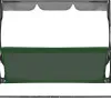 Poťah sedadla pre záhradné hojdačky 110x90 cm SPRINGOS GS1007 zelený