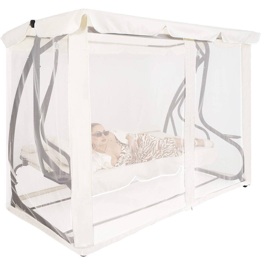 Moskytiéra pre záhradné hojdačky 165x680 cm SPRINGOS GS0025M béžová