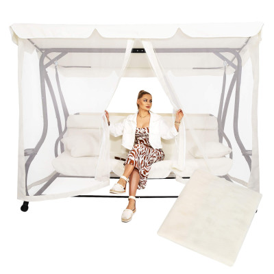 Moskytiéra pre záhradné hojdačky 165x680 cm SPRINGOS GS0025M béžová