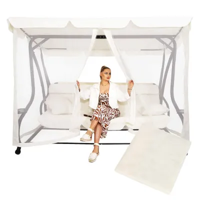 Moskytiéra pre záhradné hojdačky 165x680 cm SPRINGOS GS0025M béžová