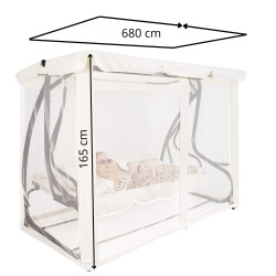 Moskytiéra pre záhradné hojdačky 165x680 cm SPRINGOS GS0025M béžová