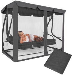 Moskytiéra pre záhradné hojdačky 165x680 cm SPRINGOS GS0026M sivá