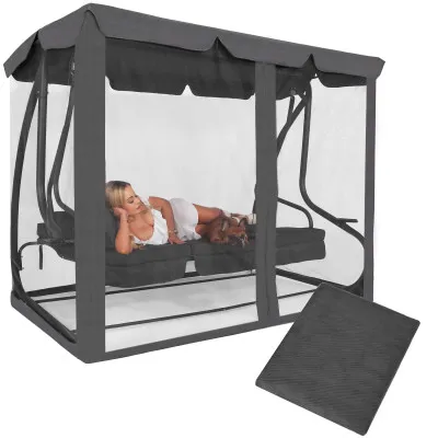 Moskytiéra pre záhradné hojdačky 165x680 cm SPRINGOS GS0026M sivá