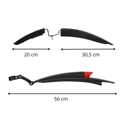 Blatníky na bicykel SPRINGOS BA0085 sada 2ks