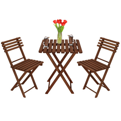 Zostava záhradného nábytku SPRINGOS PROVANCE tmavo hnedá