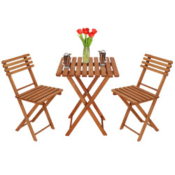 Zostava záhradného nábytku SPRINGOS PROVANCE svetlo hnedá