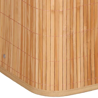 Kôš na bielizeň dvojdielny 100l SPRINGOS LUMORA bambus prírodný