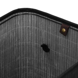 Kôš na bielizeň dvojdielny 100l SPRINGOS LUMORA bambus čierny