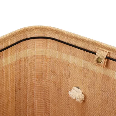 Kôš na bielizeň trojdielny 150l SPRINGOS ZANARI bambus prírodný