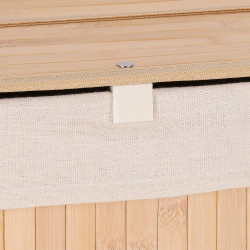 Kôš na bielizeň trojdielny 150l SPRINGOS ZANARI bambus prírodný