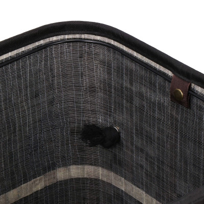 Kôš na bielizeň dvojdielny 100l SPRINGOS NUVIRA bambus čierny