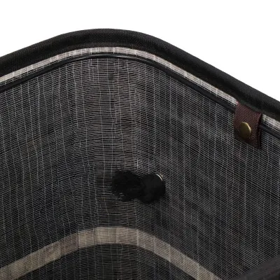 Kôš na bielizeň dvojdielny 100l SPRINGOS NUVIRA bambus čierny