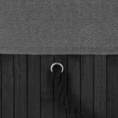 Kôš na bielizeň dvojdielny 100l SPRINGOS NUVIRA bambus čierny