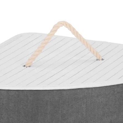 Kôš na bielizeň rohový 60l SPRINGOS MIREVA bambus biely