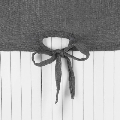 Kôš na bielizeň rohový 60l SPRINGOS MIREVA bambus biely