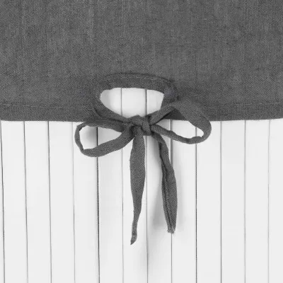 Kôš na bielizeň rohový 60l SPRINGOS MIREVA bambus biely