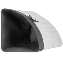 Kôš na bielizeň rohový 60l SPRINGOS MIREVA bambus biely