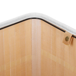 Kôš na bielizeň rohový 60l SPRINGOS MIREVA bambus biely