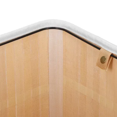 Kôš na bielizeň rohový 60l SPRINGOS MIREVA bambus biely