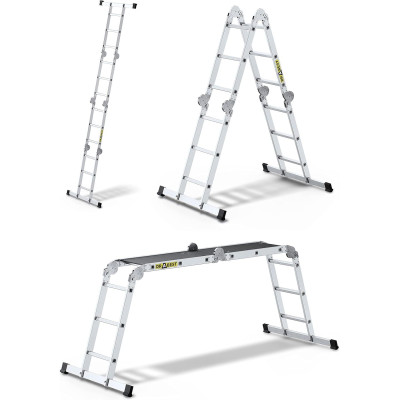 Multifunkčný rebrík 4x3 priečky + podlaha FSC DRABEST DU4x3 PRO