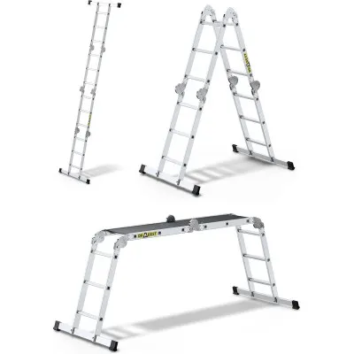 Multifunkčný rebrík 4x3 priečky + podlaha FSC DRABEST DU4x3 PRO