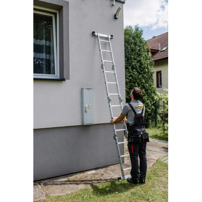 Multifunkčný rebrík 4x3 priečky DRABEST DU4x3 HOME 125 kg