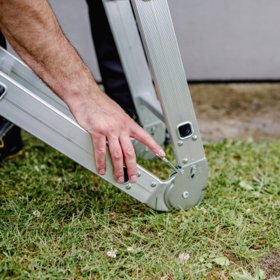 Multifunkčný rebrík 4x3 priečky DRABEST DU4x3 HOME 125 kg