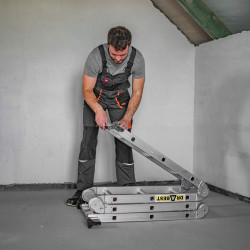 Multifunkčný rebrík 4x3 priečky DRABEST DU4x3 HOME 125 kg