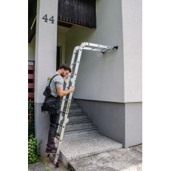 Multifunkčný rebrík 4x3 priečky DRABEST DU4x3 HOME 125 kg