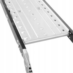 Multifunkčný rebrík 4x3 priečky + podlaha DRABEST DU4x3 STEEL 125 kg