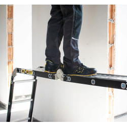 Multifunkčný rebrík 4x3 priečky + podlaha DRABEST DU4x3 STEEL 125 kg