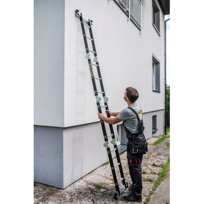 Multifunkčný rebrík 4x3 priečky DRABEST DU4x3 STEEL 125 kg