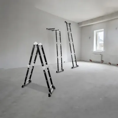 Multifunkčný rebrík 4x3 priečky DRABEST DU4x3 STEEL 125 kg