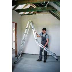 Multifunkčný rebrík 4x4 priečky DRABEST DU4x4 HOME 125 kg