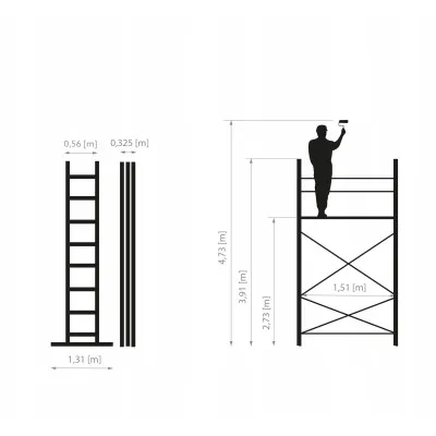 Stavebné lešenie 4,8m DRABEST HECTOR PRO