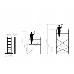 Stavebné lešenie 4m DRABEST HECTOR BASIC