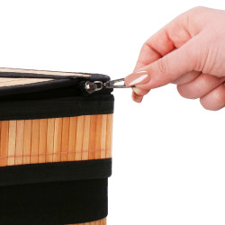 Kôš na bielizeň 72l SPRINGOS SOLANI bambus prírodný