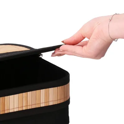 Kôš na bielizeň 72l SPRINGOS SOLANI bambus prírodný