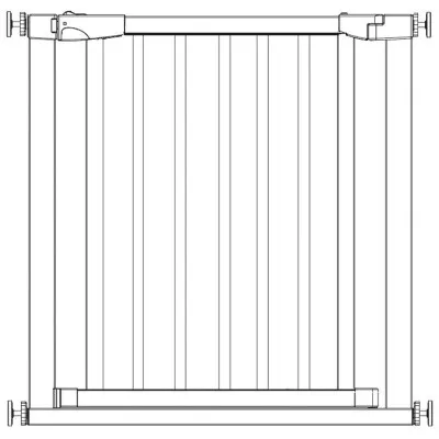 Bezpečnostná zábrana 75-82 cm SPRINGOS BABYLOCK hnedá/čierna