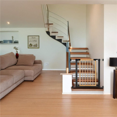 Bezpečnostná zábrana 75-82 cm SPRINGOS BABYLOCK hnedá/čierna