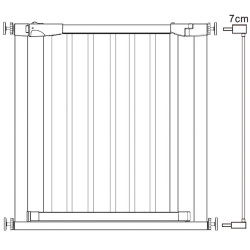 Bezpečnostná zábrana 75-89 cm SPRINGOS BABYLOCK hnedá/čierna