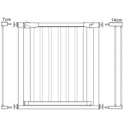Bezpečnostná zábrana 75-103 cm SPRINGOS BABYLOCK hnedá/čierna