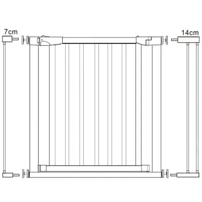 Bezpečnostná zábrana 75-103 cm SPRINGOS BABYLOCK hnedá/čierna
