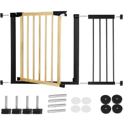 Bezpečnostná zábrana 75-110 cm SPRINGOS BABYLOCK hnedá/čierna