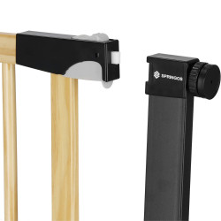 Bezpečnostná zábrana 75-110 cm SPRINGOS BABYLOCK hnedá/čierna
