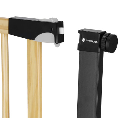 Bezpečnostná zábrana 75-110 cm SPRINGOS BABYLOCK hnedá/čierna