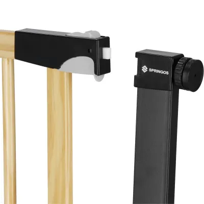 Bezpečnostná zábrana 75-110 cm SPRINGOS BABYLOCK hnedá/čierna