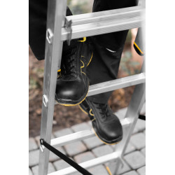 Hliníkový rebrík 3x9 priečok trojdielny DRABEST DW3-9 PRO